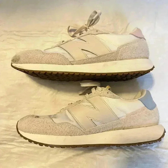 New Balance Mens MS237TA Sneakers Tennis Shoes Beige Blue Pink, Size 10 - Picture 7 of 12